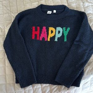 GAP Rainbow Happy Kids Crew Neck Sweater
